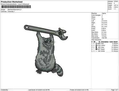 Mechanic Raccoon
