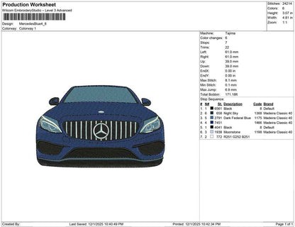Mercedez Blue