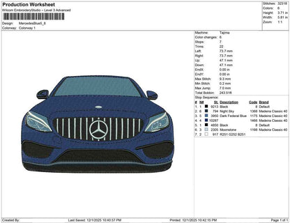 Mercedez Blue
