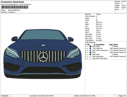 Mercedez Blue
