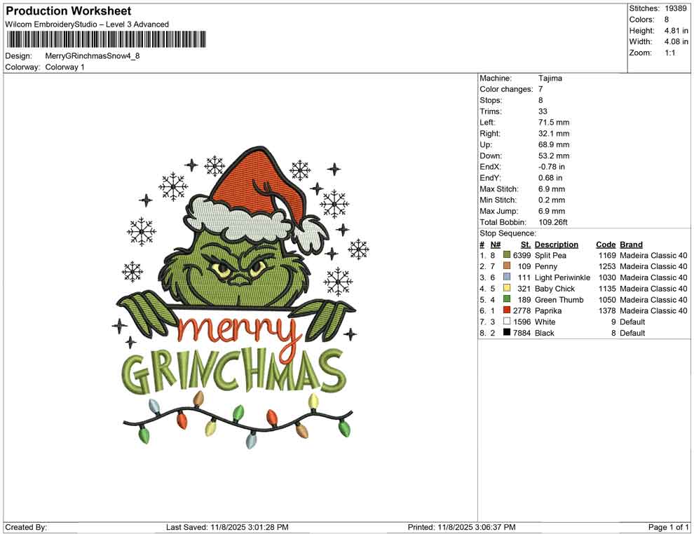 Merry Grinchmas snow