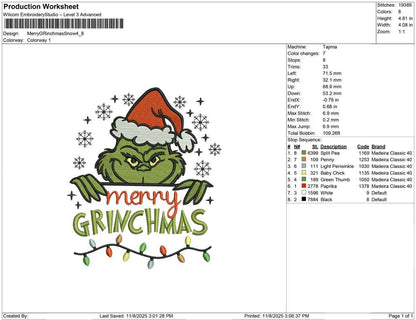 Merry Grinchmas snow