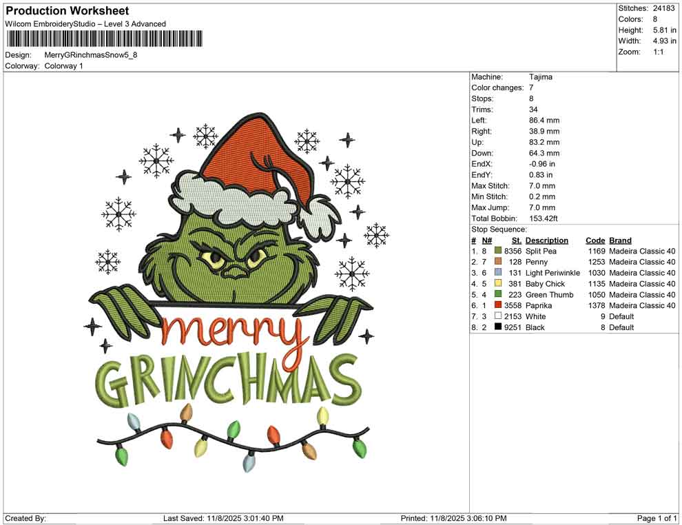 Merry Grinchmas snow