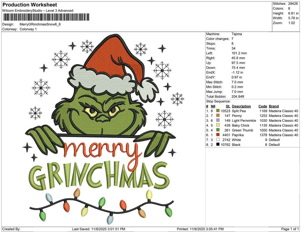 Merry Grinchmas snow