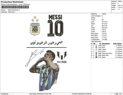 messi 10 Arabic