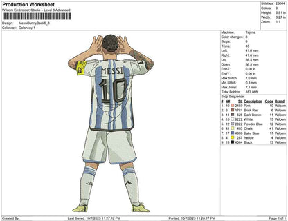 Messi bunny back