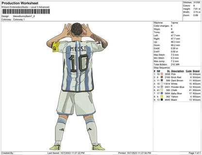Messi bunny back