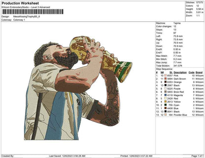 Messi Kissing Trophy B2