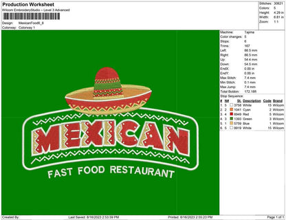 Mexican food logo