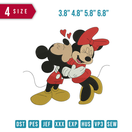 Mickey And Minnie Kiss