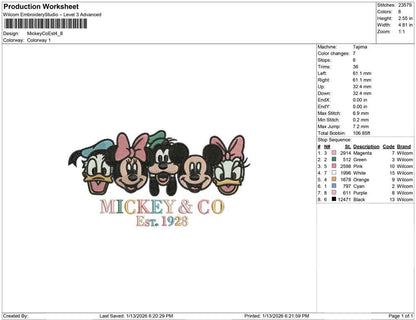 Mickey Co Est