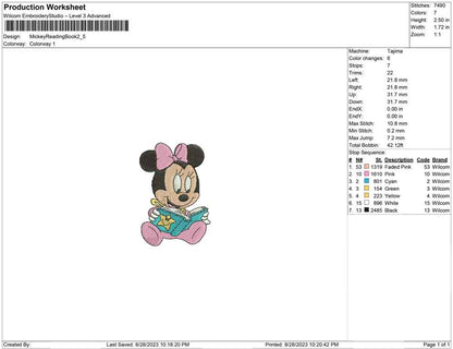 Mickey Reading Book