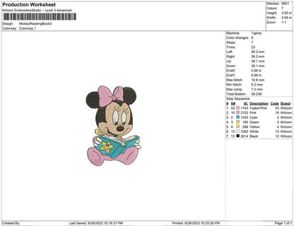 Mickey Reading Book