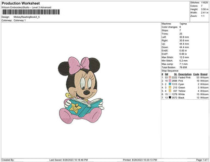 Mickey Reading Book