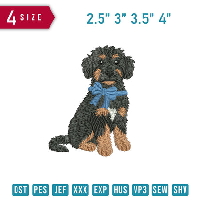 Miniature Bernedoodle Ribbon