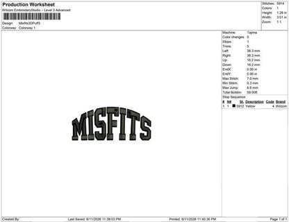 Misfits 3DPuff