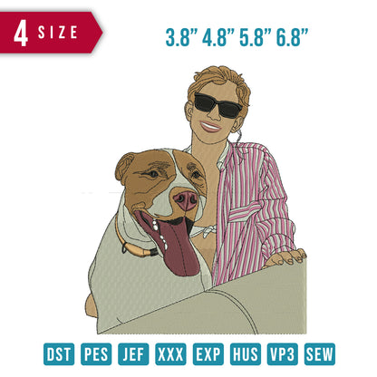 Mom And Bull Dog