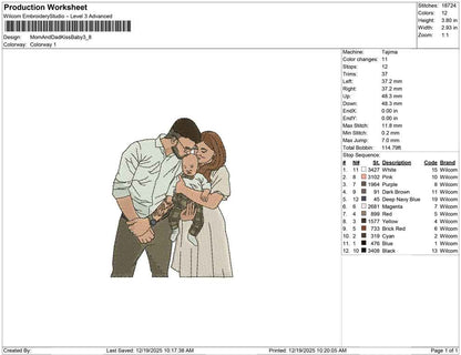 Mom And Dad Kiss Baby