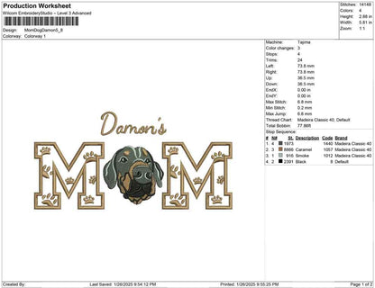 Mom Dog Damon