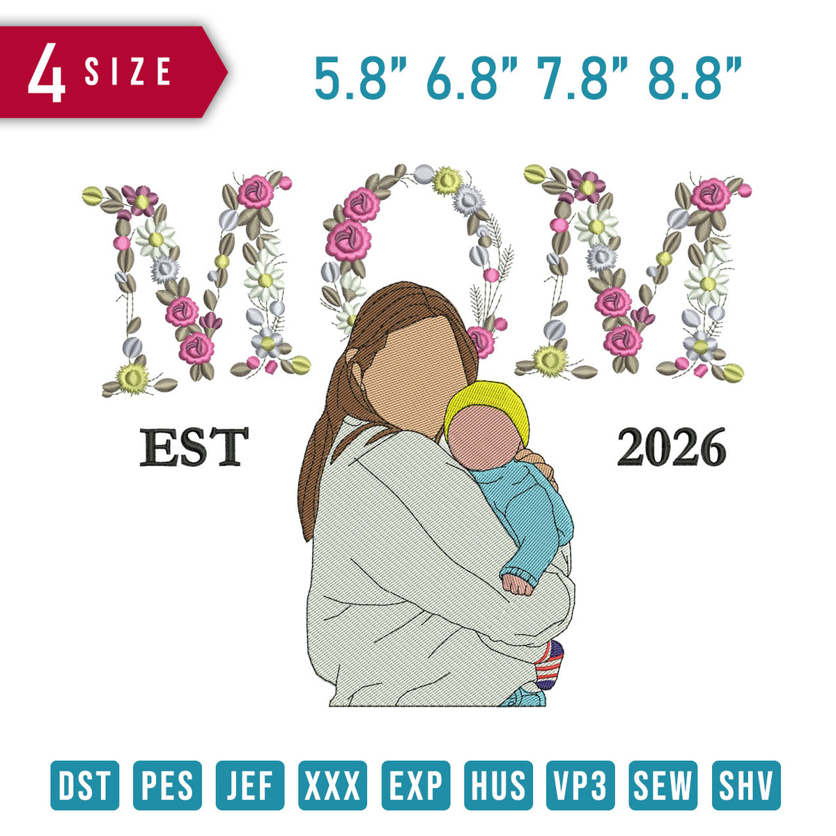 Mom Flower Carry Baby