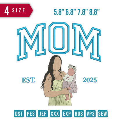 Mom huge baby daughter