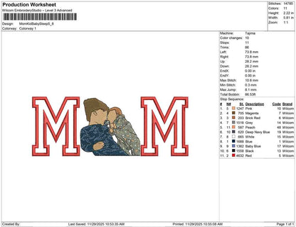 Mom Kid Baby Sleep