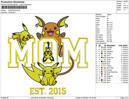 Mom Pikachus