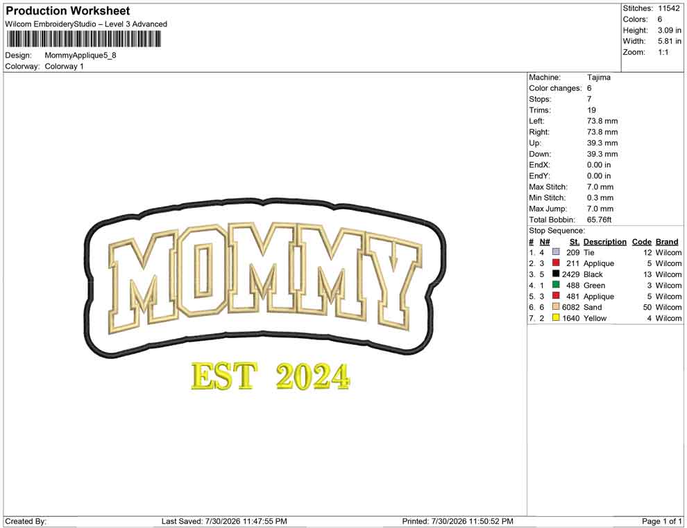 Mommy Applique