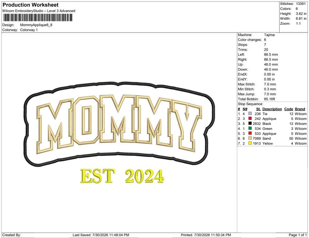Mommy Applique