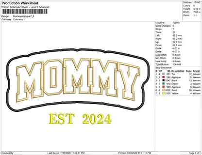 Mommy Applique