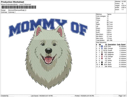 Mommy Of Samoyed Dog