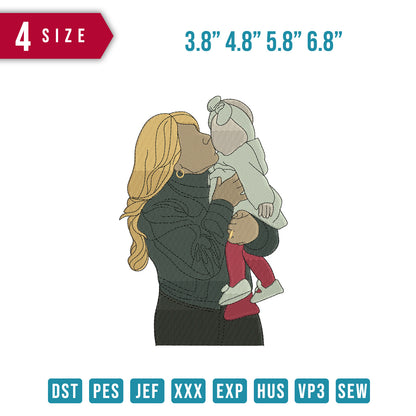 Mother Baby huge kiss