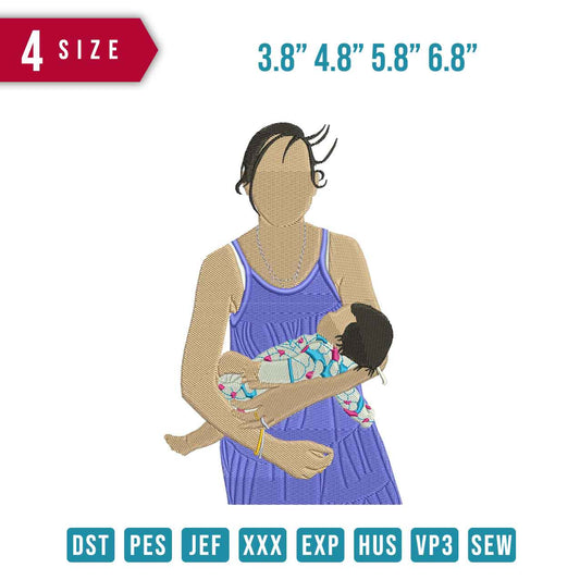 Mother Sit carry Baby