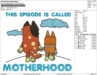 Motherhood Bingo
