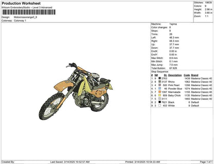 Motocross orange