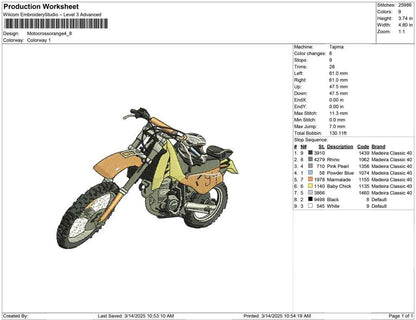 Motocross orange