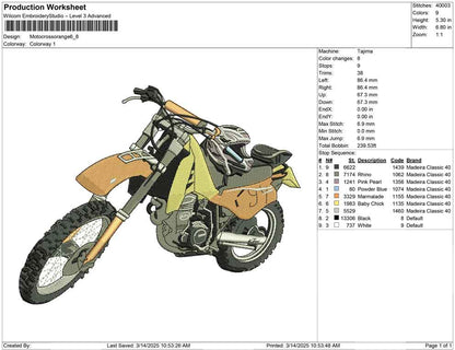 Motocross orange