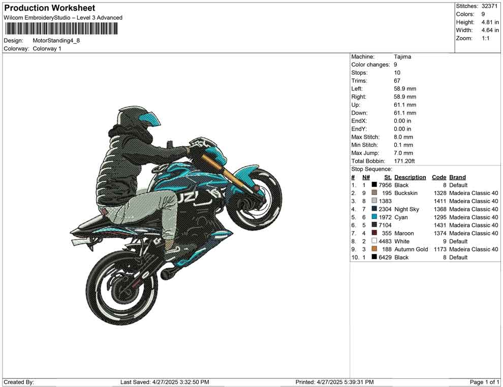 Motor Standing