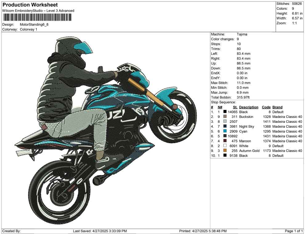 Motor Standing