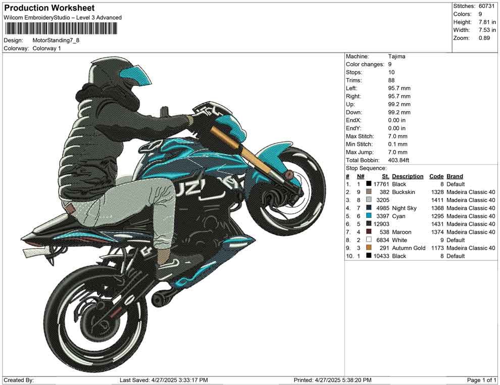 Motor Standing