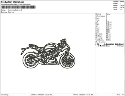 Motorcycle Outline