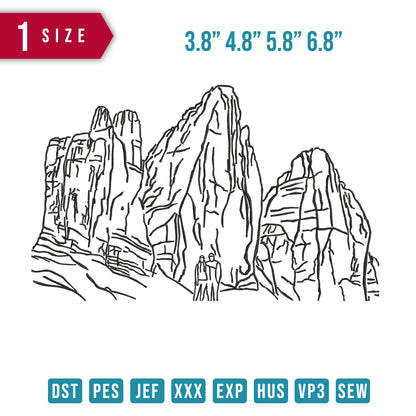 Mountain Line Art