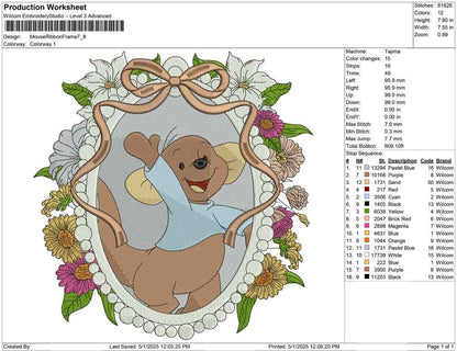 Mouse Ribbon Frame