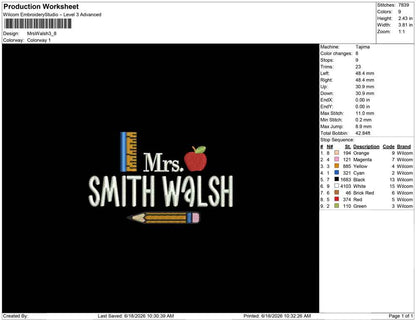 Mrs Walsh