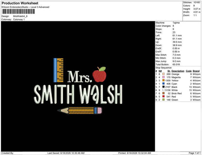 Mrs Walsh