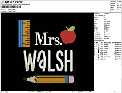 Mrs Walsh