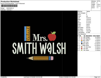 Mrs Walsh
