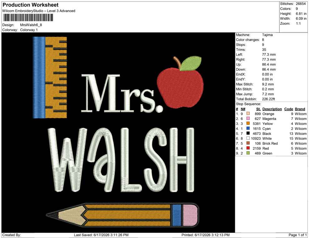 Mrs Walsh