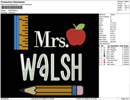 Mrs Walsh