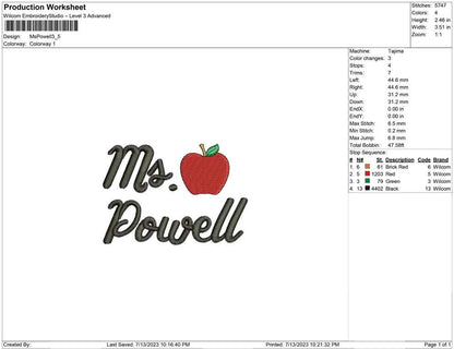 Ms Powell